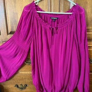 Express PINK BLOUSE WITH BEAUTIFUL DETAILS! EXCELLENT CONDITION!